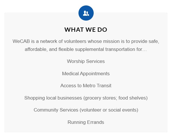WeCAB info